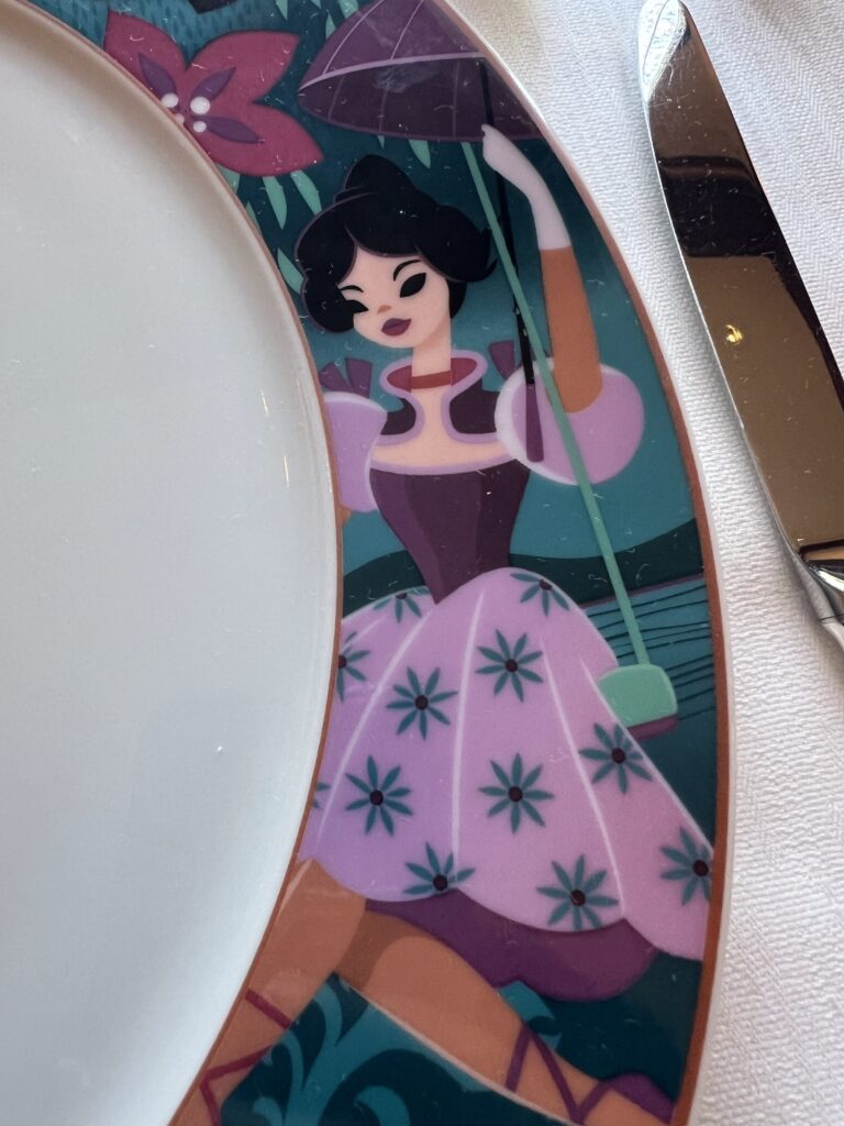 Haunted Mansion table setting at Club 33 Disneyland Sally Slater