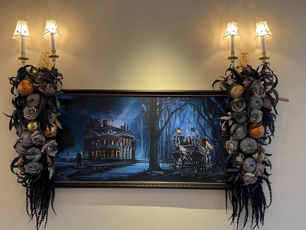 Haunted Mansion Art in Club 33